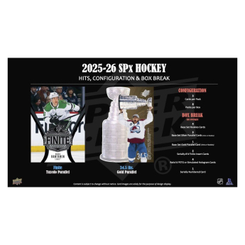 NHL кутии хокей карти NHL 2025-26 Upper Deck SPx Hockey Hobby Box