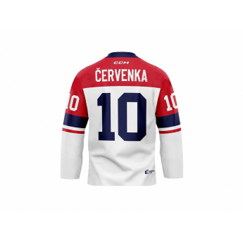 Отбори по хокей хокейна фланелка Roman Červenka #10 CCM Fandres replica 2026 white