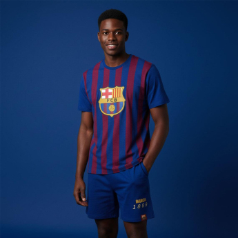 FC Barcelona мъжка пижама Short stripe