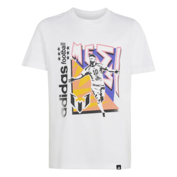Lionel Messi детска тениска Graphic Fun white