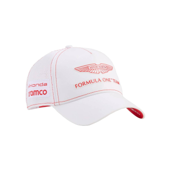 Aston Martin баскетболна шапка с козирка Lance Stroll Canada GP white F1 Team 2026