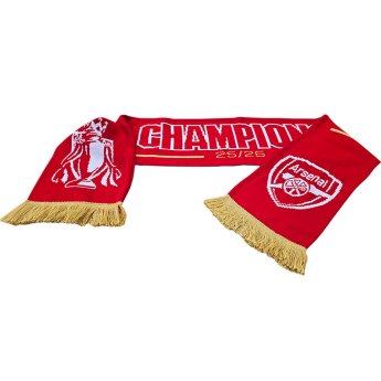 Arsenal FC зимен шал Gold Premier League Champions 25/26