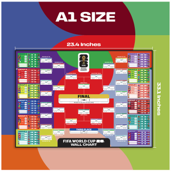 СП 2026 (World Cup) бележник за резултати A1 Wall Chart