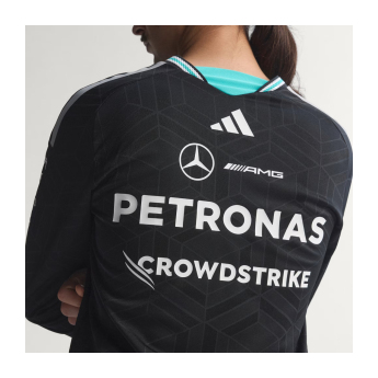 Mercedes AMG Petronas мъжка тениска с дълъг ръкав black official Teamline Replica F1 Team 2026