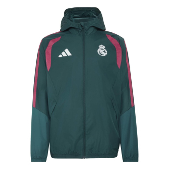 Real Madrid CF мъжко яке с качулка Tiro Allweather aurora