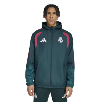 Real Madrid CF мъжко яке с качулка Tiro Allweather aurora