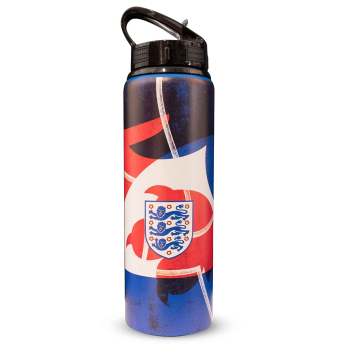 Футболни отбори бутилка за пиене England Aluminium 3 Lions Drinks Bottle