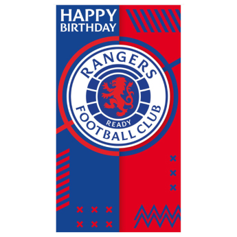 Rangers FC картичка за рожден ден Crest Birthday Card