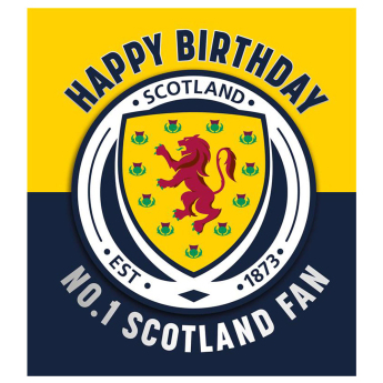 Футболни отбори картичка за рожден ден Scottish Birthday Card