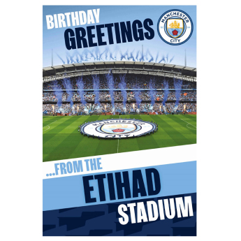 Manchester City картичка за рожден ден Pop-Up Birthday Card
