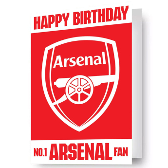 Arsenal FC картичка за рожден ден Lenticular Birthday Card