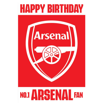 Arsenal FC картичка за рожден ден Lenticular Birthday Card