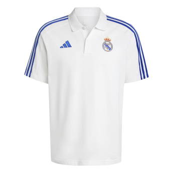 Real Madrid CF мъжка поло тениска DNA white blue