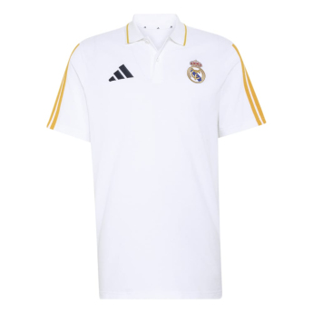 Real Madrid CF мъжка поло тениска DNA white gold