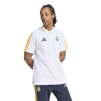 Real Madrid CF мъжка поло тениска DNA white gold