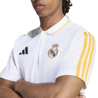 Real Madrid CF мъжка поло тениска DNA white gold