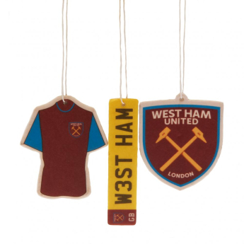 West Ham United освежител за въздух 3pk Air Freshener