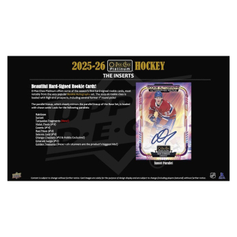 Hokejové karty NHL 2025-26 Upper Deck O-Pee-Chee Platinum Hobby Box