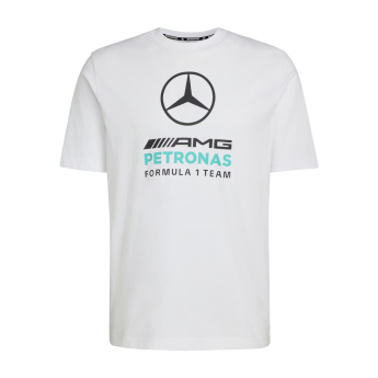 Mercedes AMG Petronas мъжка тениска Large Logo white F1 Team 2026