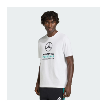 Mercedes AMG Petronas мъжка тениска Large Logo white F1 Team 2026