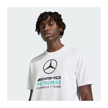 Mercedes AMG Petronas мъжка тениска Large Logo white F1 Team 2026