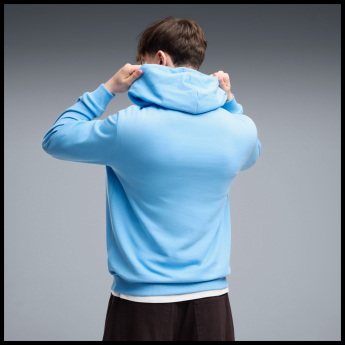 Manchester City мъжки суитшърт с качулка FtblCulture blue