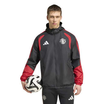 Manchester United мъжко яке с качулка allweather black