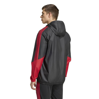 Manchester United мъжко яке с качулка allweather black