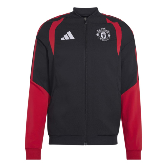 Manchester United мъжко яке с качулка Tiro Presentation black
