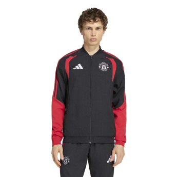 Manchester United мъжко яке с качулка Tiro Presentation black