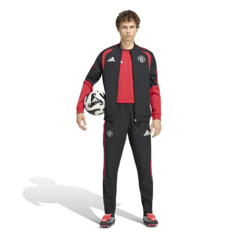 Manchester United мъжко яке с качулка Tiro Presentation black