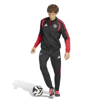 Manchester United мъжко яке с качулка Tiro Presentation black