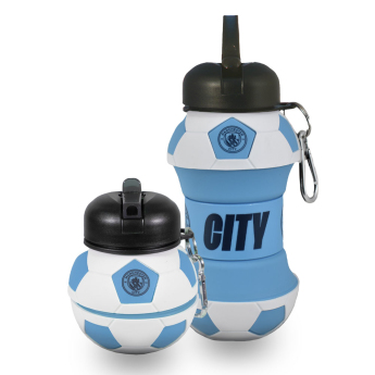 Manchester City бутилка за пиене Collapsible Football Drinks Bottle