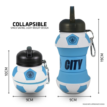 Manchester City бутилка за пиене Collapsible Football Drinks Bottle