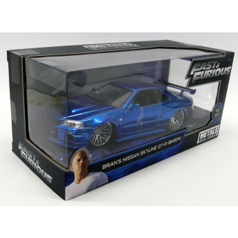 Модели на автомобили и мотоциклети модел 1/24 Fast & Furious Nissan Skyline GT-R34 - Brian´s