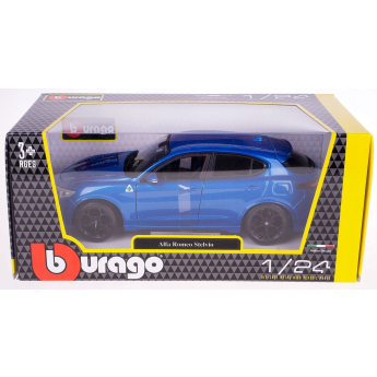 Model Alfa Romeo Stelvio Q4 Quadrifoglio 1:24 modré