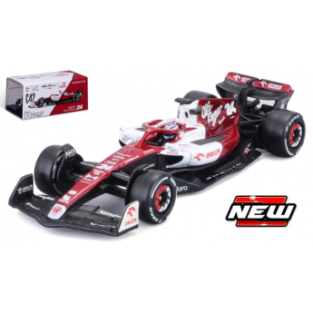 Модели на автомобили и мотоциклети модел 1/43 Alfa Romeo Orlen F1 C42 Guanyu Zhou #24 2022 Signature