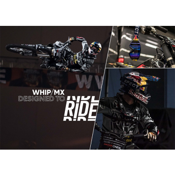 Red Bull Racing motokrosové brýle WHIP, white with clear glass