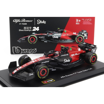 Модели на автомобили и мотоциклети модел 1/43 Alfa Romeo F1 C43 Guanyu Zhou #24 2023 Signature