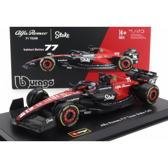 Модели на автомобили и мотоциклети модел 1/43 Alfa Romeo F1 C43 BBurago Valtteri Bottas #77 2023 Signature