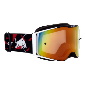 Red Bull Racing motokrosové brýle TORP, black and white with red glass