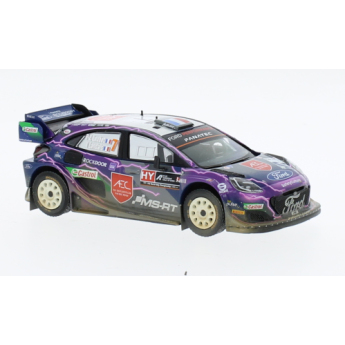 Модели на автомобили и мотоциклети модел 1/43 Ford Puma Rally1, No.7, Rallye WM, Rally Acropolis, Dirty Version, P.-L. Loubet/V.Landais, 2022