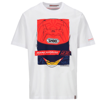 Marc Márquez мъжка тениска Season Helmet white 2026