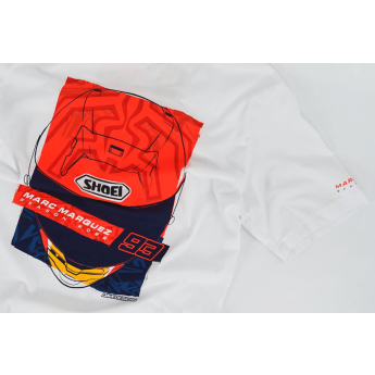 Marc Márquez мъжка тениска Season Helmet white 2026