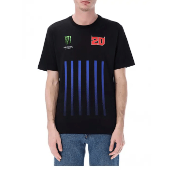 Fabio Quartararo мъжка тениска Monster Energy Stripes black 2026