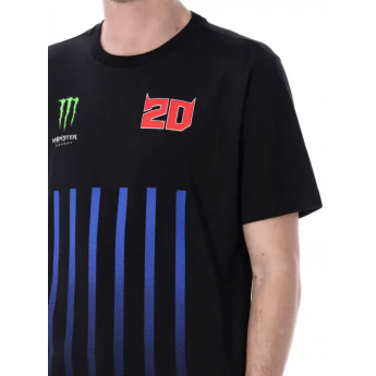 Fabio Quartararo мъжка тениска Monster Energy Stripes black 2026