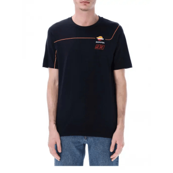 Marc Márquez мъжка тениска small logo 93 dark blue 2026