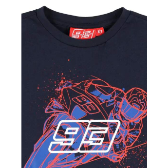 Marc Márquez детска тениска Motorbike dark blue 2026