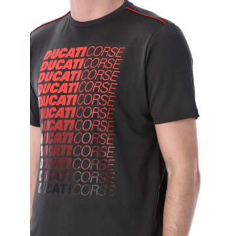 Ducati Corse мъжка тениска inscriptions dark gray 2026
