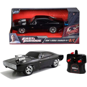 Модели на автомобили и мотоциклети модел 1/24 Fast & Furious Dodge Charger Dom”s Remote-Controlled